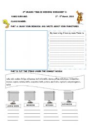 English Worksheet: THERE IS/THERE ARE WORKSHEET