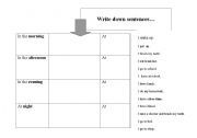 English Worksheet: Telling time