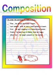 English Worksheet: composition