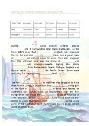 English Worksheet: Early European explorers to Australia