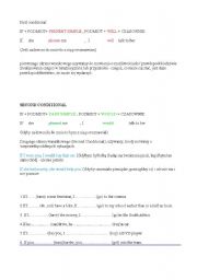 English worksheet: conditionals