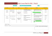 English Worksheet: Science Lesson Plan