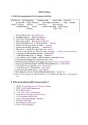 English Worksheet: Business English