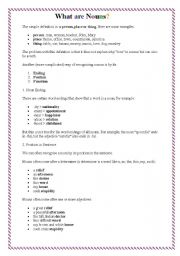 English Worksheet: Uncountable Nouns 