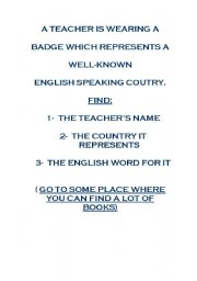 English Worksheet: ENGLISH GYMKHANA