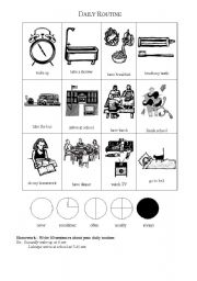 English worksheet: Daily Routine