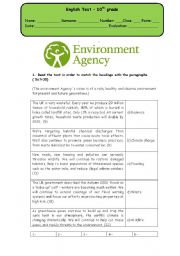 Test - Environment agency