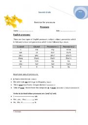 English worksheet: Pronouns