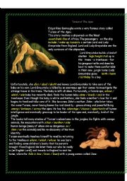 English Worksheet: Tarzan of the Apes ( 2 page comprehension check)