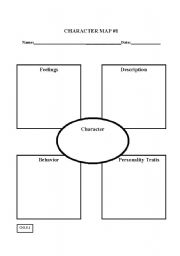 English worksheet: Character Chart