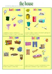 English Worksheet: furniture in the house (19.04.10)