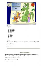 English Worksheet: Saint George and the Dragon Play