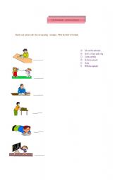 English Worksheet: Classroom  Instructions