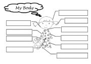 English Worksheet: Body parts