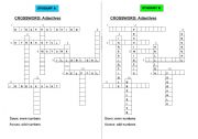 English Worksheet: info-gap ADJ CROSSWORD