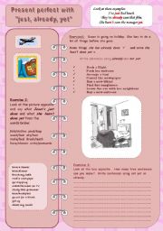 English Worksheet: Present Perfect with 