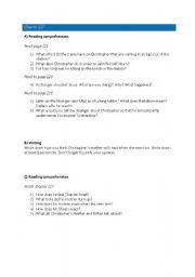 English Worksheet: The Curious Incident of the Dog in the Night-time Chapter 233