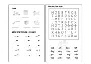 English worksheet: phonics