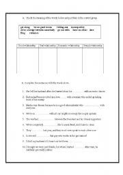 English worksheet: Relationships