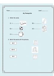 English worksheet: Basic English