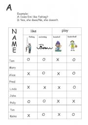 English Worksheet: simple present