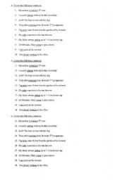 English worksheet: revision 2nd children