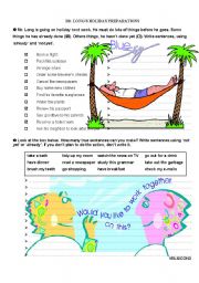 English Worksheet: Mr Longs Holiday Preparations