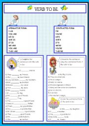 English Worksheet: VERB TO BE