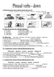 English Worksheet: Phrasal verbs - 