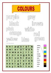 Colours And Colour Mixing Worksheet