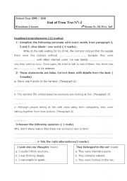 English Worksheet: reading about the internet with  comprehension questions