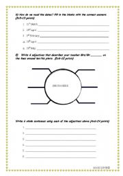 English Worksheet: Quiz2