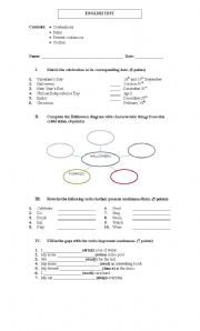 English Worksheet: PRESENT CONTINUOUS TEST