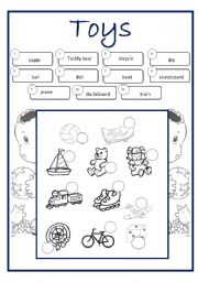 English Worksheet: TOYS