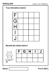 English worksheet: worksheet for Preschool