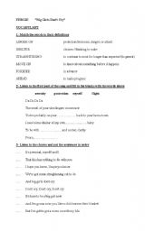 English worksheet: Big girls don`t cry