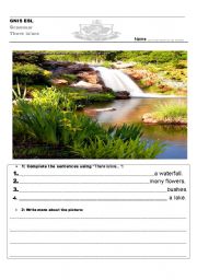 English worksheet: Garden Free Write