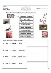 English worksheet: This is in a garden