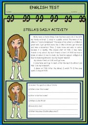 English Worksheet: Daily activity