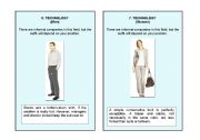 English worksheet: HOW TO DRESS FOR A JOB INTERVIEW    (Parts 6 and 7)