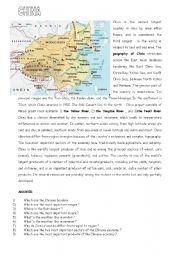 English Worksheet: china