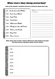 English Worksheet: Past Continuous