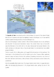 English Worksheet: CUBA