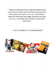 English Worksheet: television conversation page 2