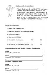 English Worksheet: meet cinderella