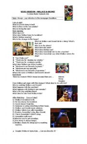 English Worksheet: Wallace & Gromit - Video Session - A Close Shave