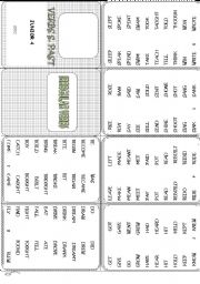 English Worksheet: IRREGULAR VERBS S PAST MINIBOOK