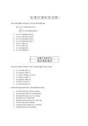 English Worksheet: preposition