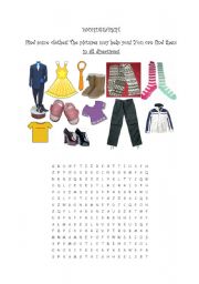 WORDSEARCH- CLOTHES