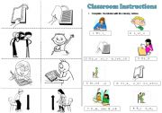 English Worksheet: CLASSROOM INSTRUCTIONS